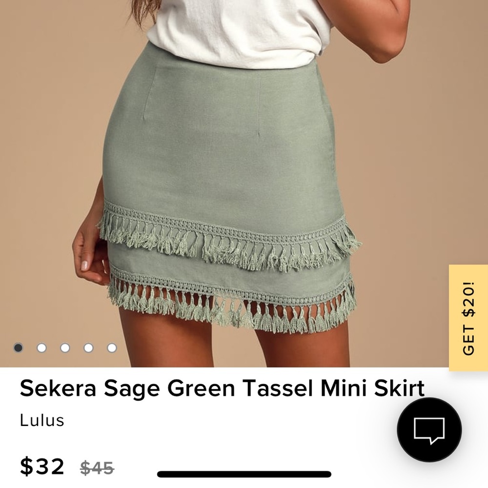 Lulus Tassel Mini Skirt